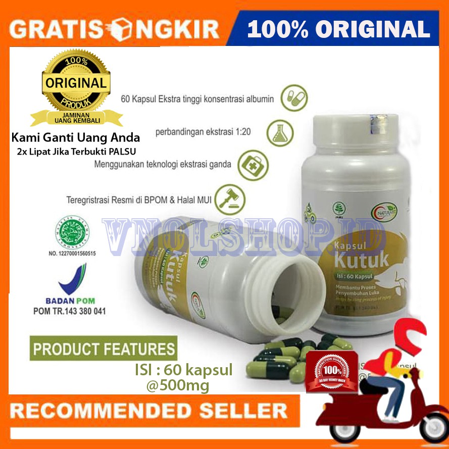 KAPSUL KUTUK PREMIUM | EKSTRAK ALBUMIN | SARI IKAN GABUS | IKAN KUTUK | KUTUK PREMIUM BPOM