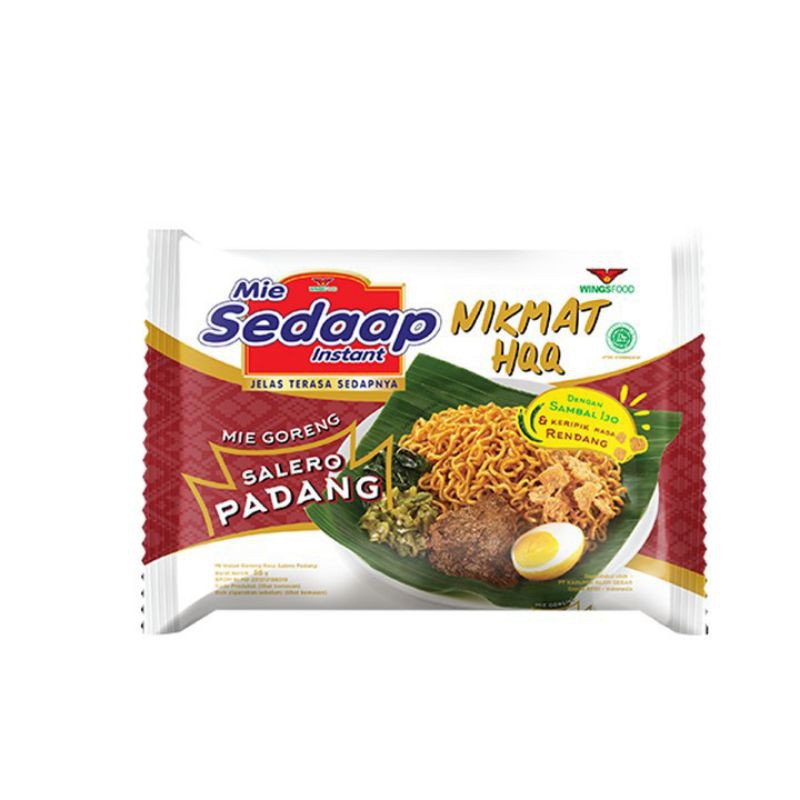 

Mie goreng sedap salero padang 86gram