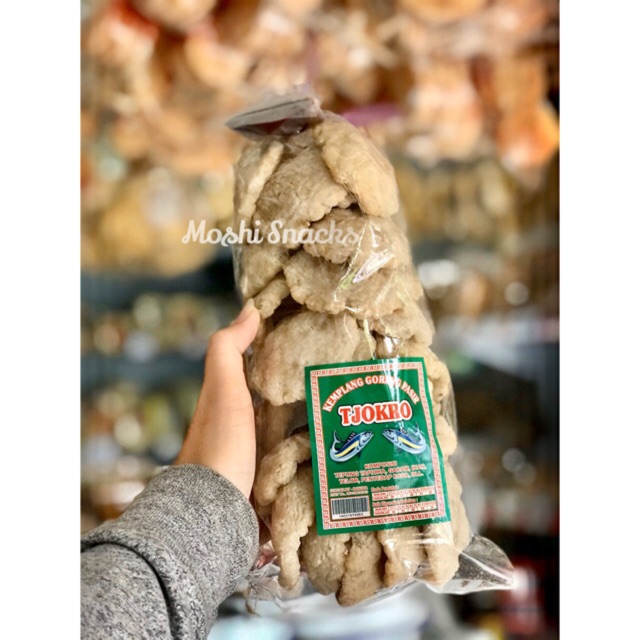 

Kerupuk / Kemplang Pasir Ikan Tjokro Asli Bangka / Kemplang Goreng Pasir Cokro Unyil Mangkok / Moshi Snacks