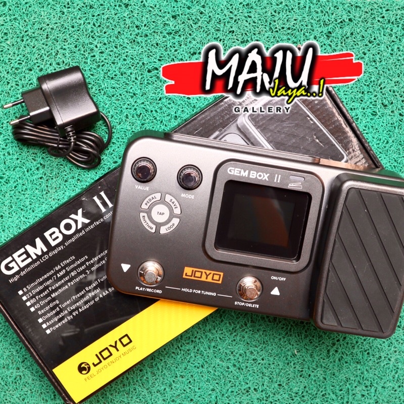 efek pedal gitar Joyo gem box gembox II 2 multi effect distortion overdrive delay reverb EQ