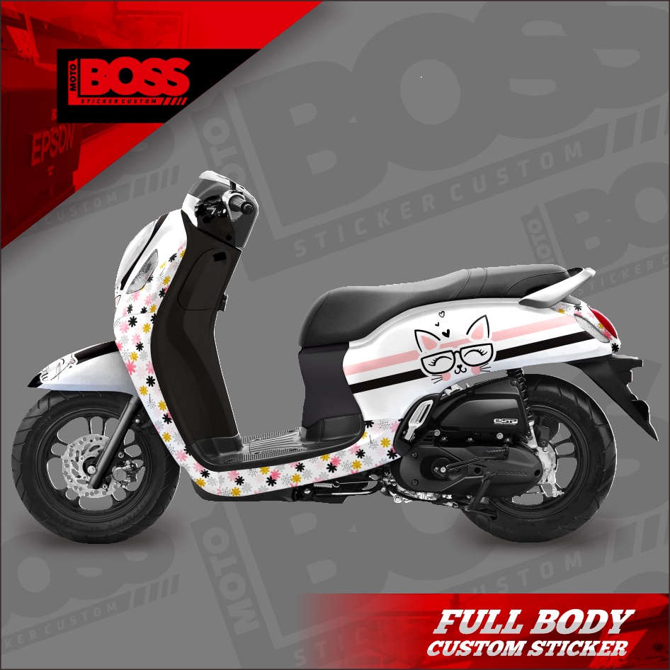 Decal Stiker Sticker Honda Scoopy 2021 2022 Full Body Dekal Stiker Custom New Scoopy 2021 2022 Strip