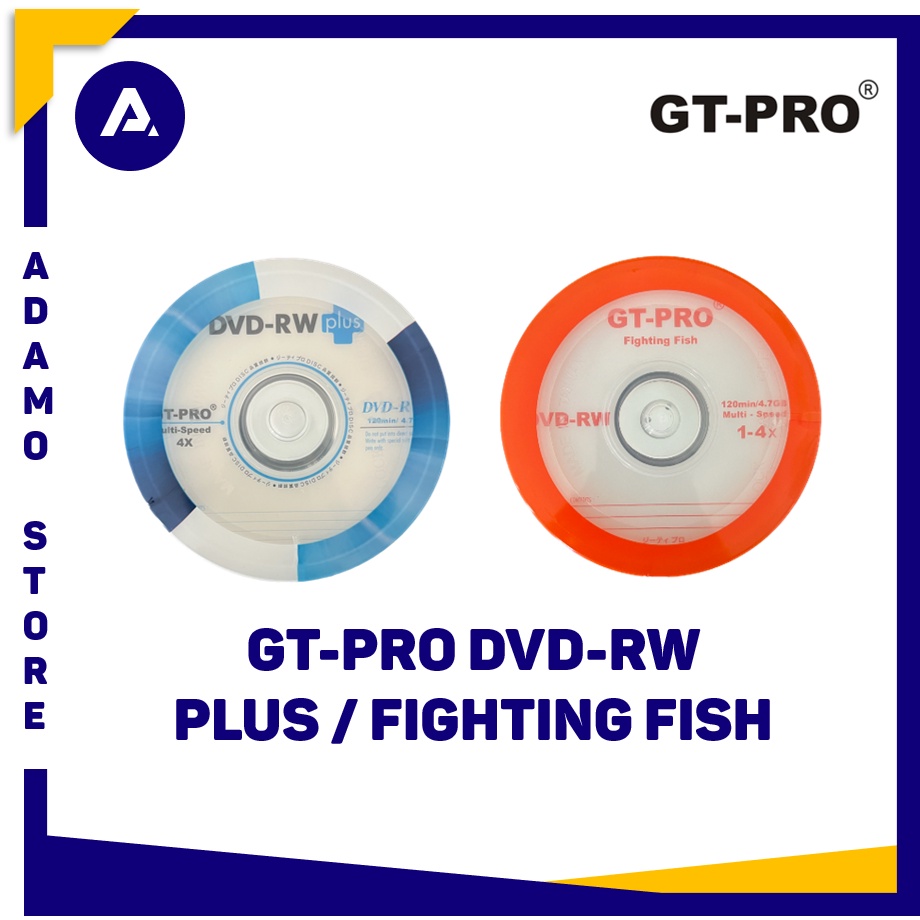 DVD-RW GT-PRO Plus / Fighting Fish 16x 4.7GB (50 pcs) DVDRW DVD RW