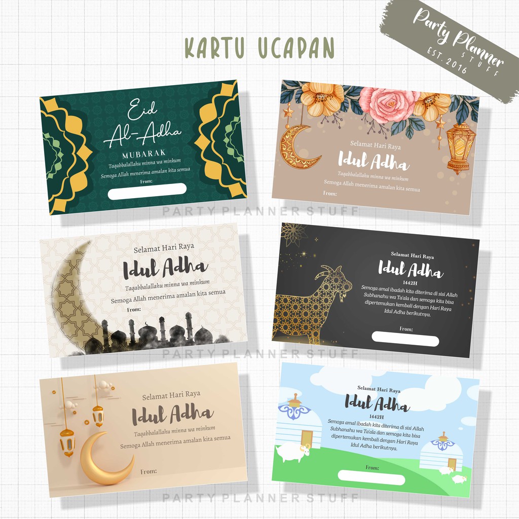 Jual Kartu Ucapan Idul Adha Kartu Hampers Idul Adha Kartu Parcel Idul Adha Kartu Eid Al Adha 8518