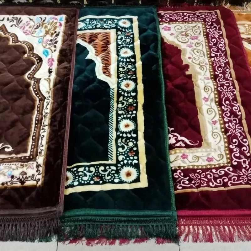 Sejadah Balmut Rombe merk afghani - Sajadah Tebal - Empuk - Halus ukuran JUMBO