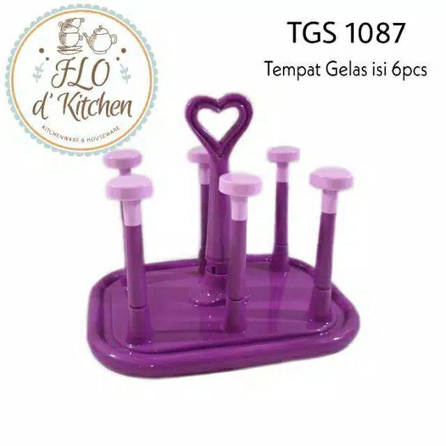 Tempat Gelas Segi Isi 6pcs Tgs1087