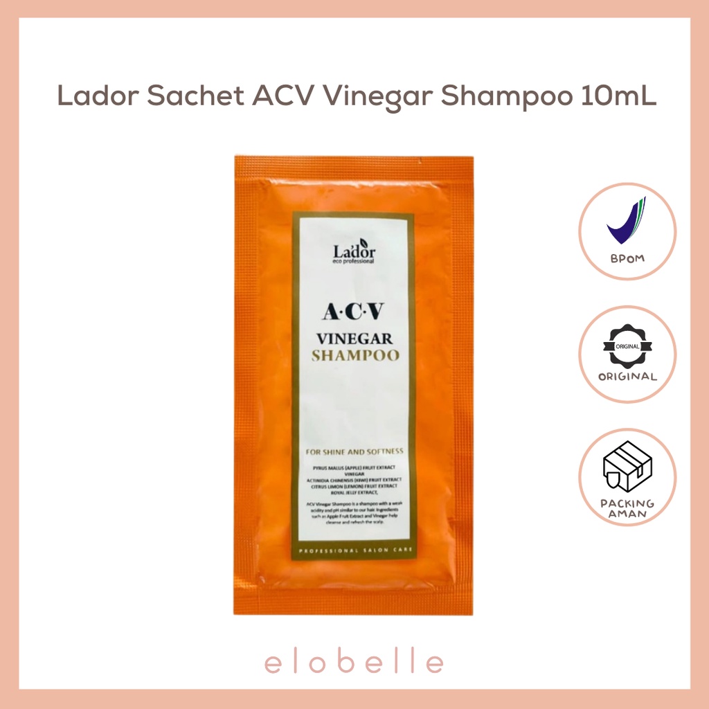 Jual Lador Sachet ACV Vinegar Shampoo 10mL / Lador Sample Size ACV