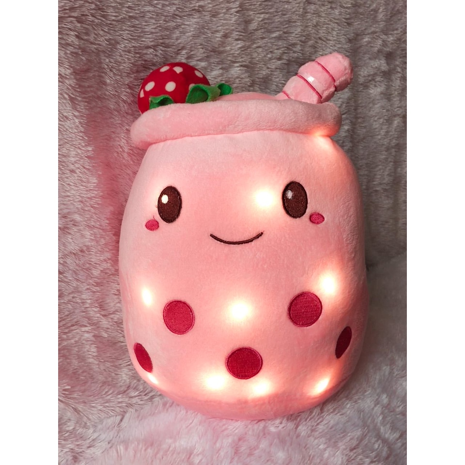 Boneka Boba Es Krim Led Boneka Boba Es Ice Cream Strawberry Led Boneka Boba Led Boneka Boba Murah Boneka Bayi Lucu Murah Boneka Bobba Viral Gemoy Boneka anak Booba Bobba Mainan Bantal Boneka Boba Led