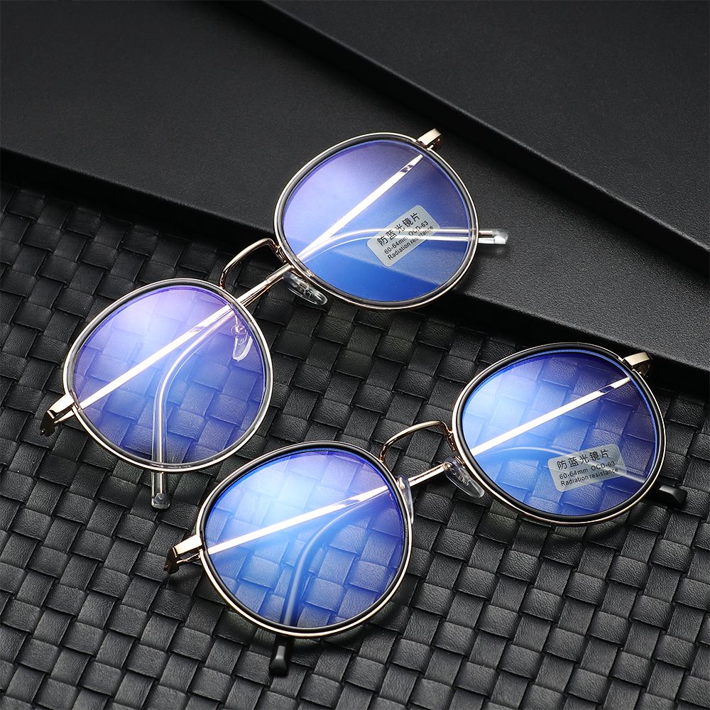 ROW Fashion Oversized Eyeglasses Portable Computer Goggles Anti-Blue Light Glasses Office Men Women Durable Eye Protection Ultra Light Frame