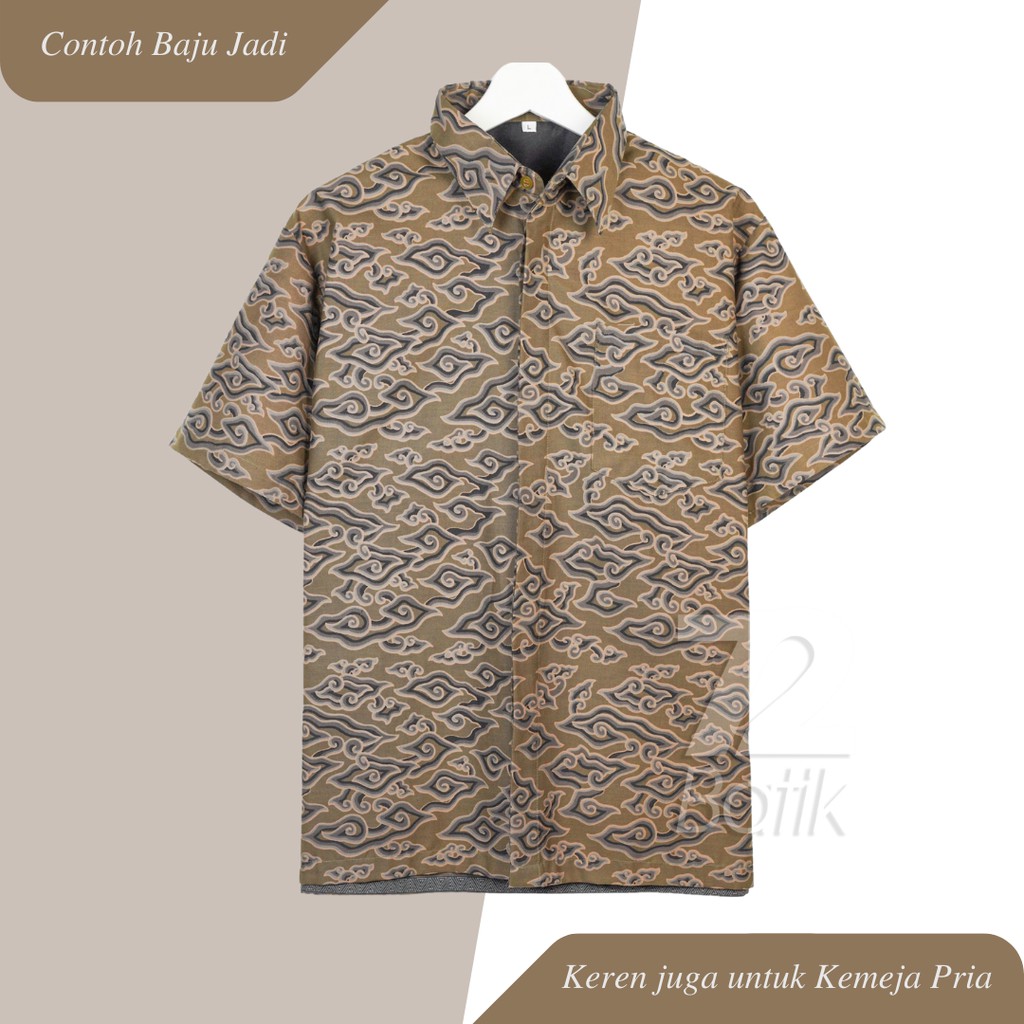 KAIN BATIK PREMIUM Bahan Katun Motif Mega Mendung Warna Hitam Item Black 724477 Cap 72 Jarik Jarit Samping Kebat Panjang Batik Katun Modern Premium Bahan Seragam Batik Pernikahan Kantor Keluarga Murah Kamen Jadi Batik Bali Lembaran