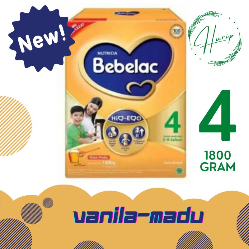Jual Bebelac 4 1800gr Vanila Madu Ed 24 Shopee Indonesia