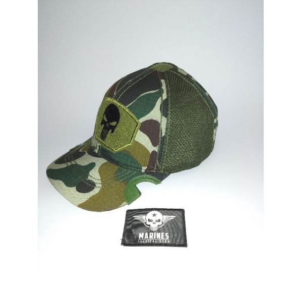 Topi Coak Tactical Logo Tengkorak