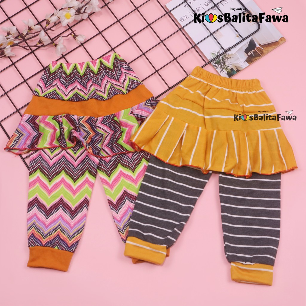 Umbrella Pants Uk Bayi 3-12 bulan / Anak Perempuan Model Celana Rok - Polos Motif - Pants Murah