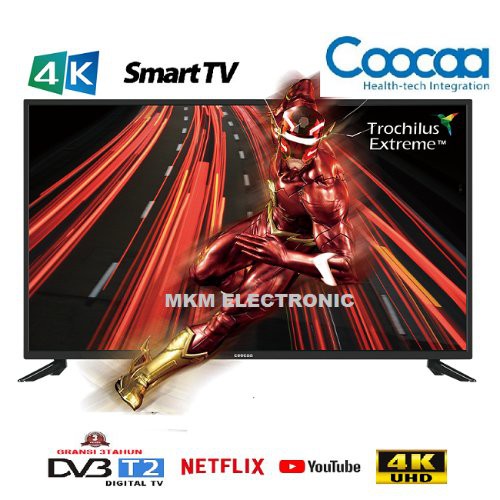 COOCAA  50UB5100 LED TV 4K -Smart TV 50inch -Wifi -Ultra HD -NETFLIX-  FREE ONGKIR Khusus Diskon