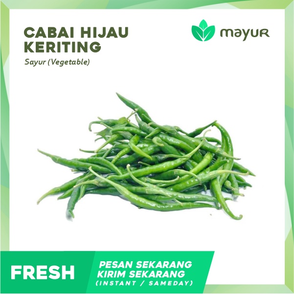 

Cabe Hijau Keriting (100 gr / 200 gr / 500 gr)