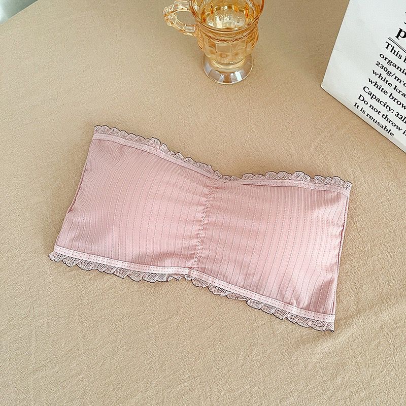 Victoria Bra Wanita Kemben Backless Tanpa Tali Motif Garis 1079