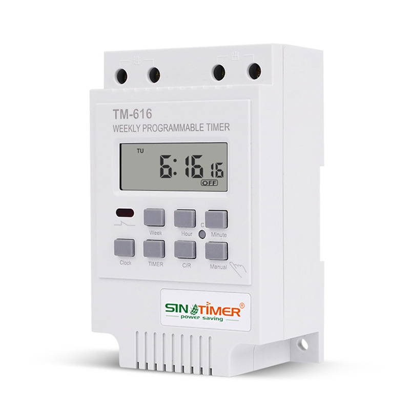 Sinotimer TM616W-2 30A 220V Timer Digital Elektronik Dapat Diprogram Mingguan