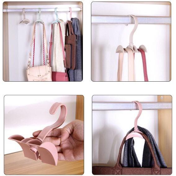 Hanger Gantung Dua Sisi Multifungsi - Hanger Magic Gantung Tas Dasi Ikat Pinggang Murah