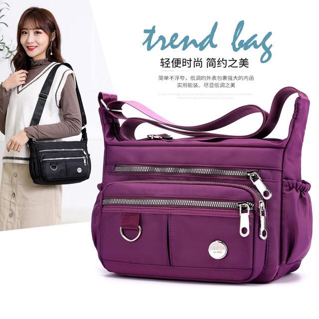 Tas Selempang waterproof Popular Fashion Women Nylon Shoulder Bag J60