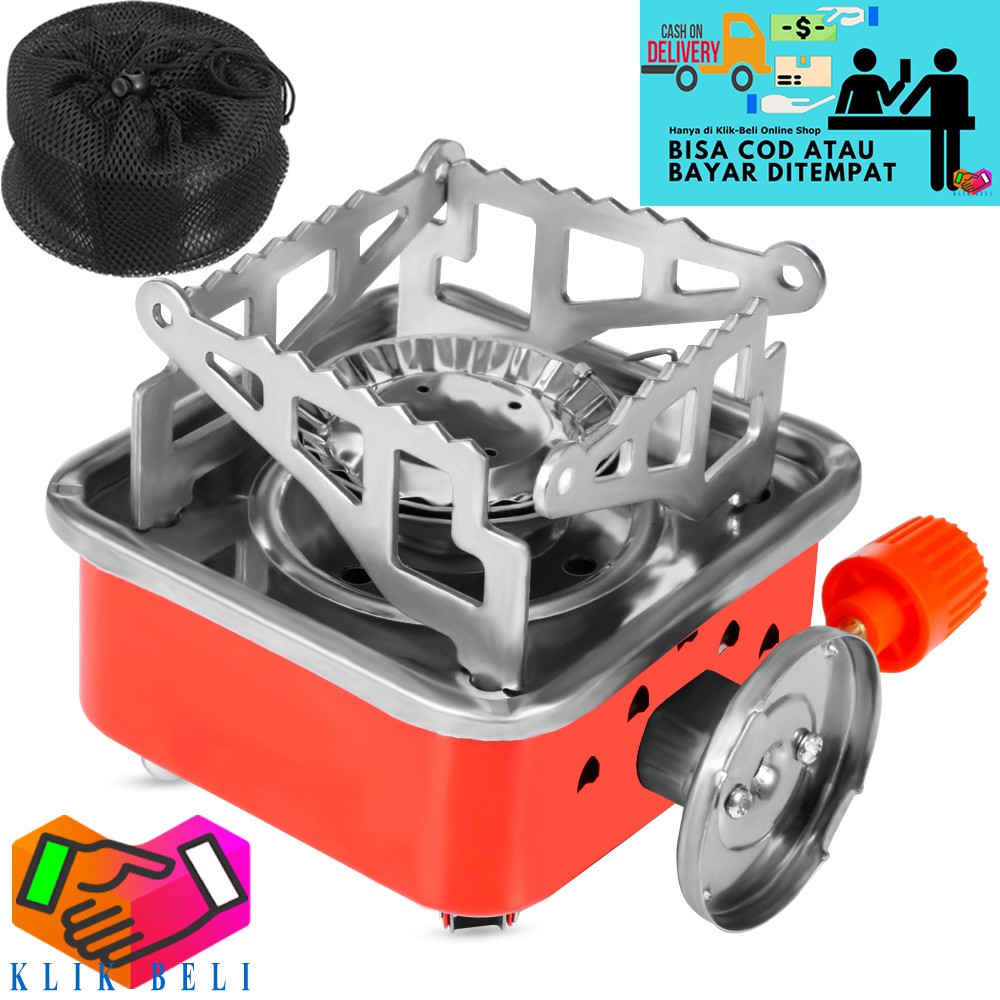 Kompor Camping Mini K-202 Kompor Lipat Portable Travel Berkemah Gas Stove