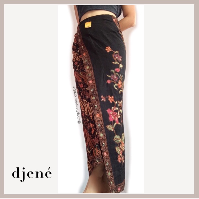 Djene batik wrap ikat skirt