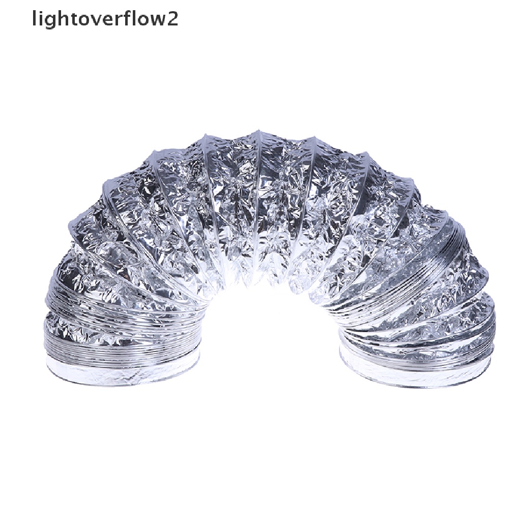 [lightoverflow2] 3.1Inch Flex Air Aluminum Foil Ducting Dryer Vent Hose For Ventilation 1.5M [ID]