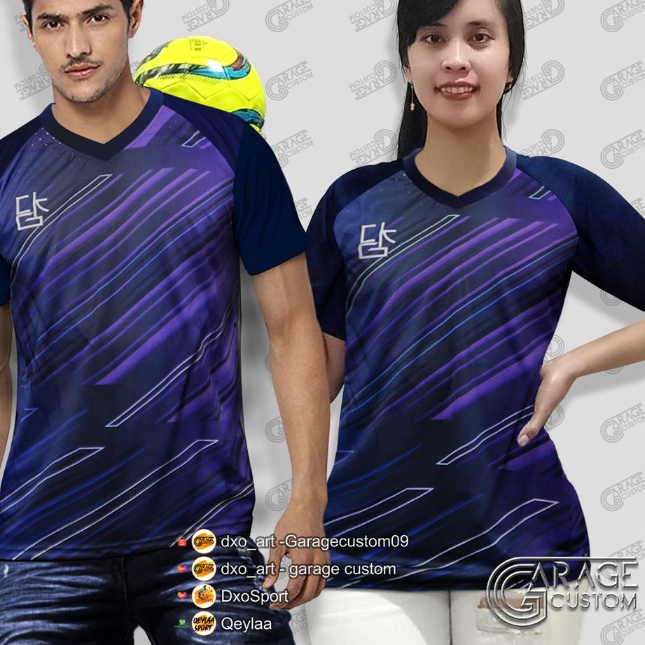 Model Baru Kaos voli WANITA-PRIA-PRINTING-olahraga/baju trainning /kostum olahraga/futsal/bulutangki