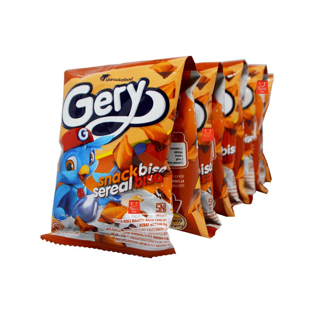 

Gery Sereal Wafer Roll Rasa Coklat 10pcs