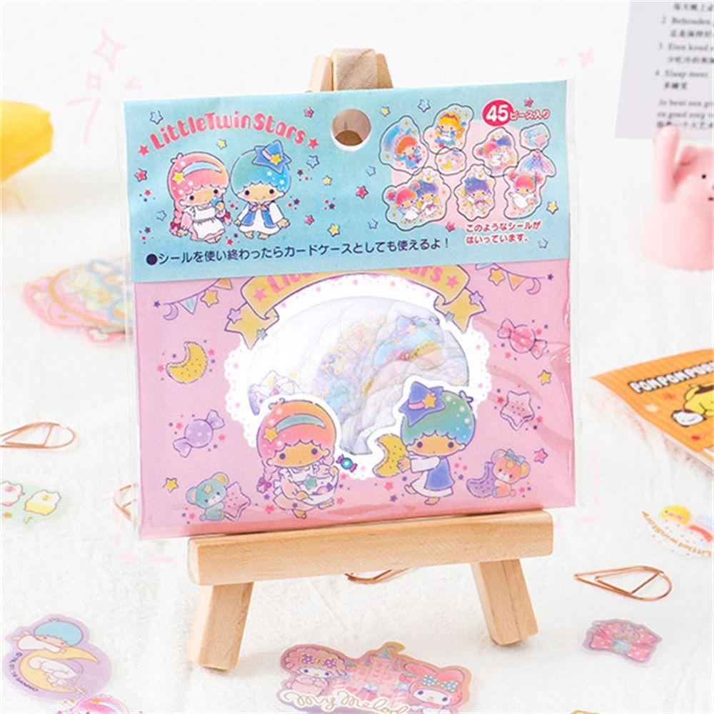 QUINTON Stationery Cartoons Sticker Planner Scrapbooking Decorative Sticker Cute Album 45 Pcs/lot Journal Diary DIY Label PVC Stickers