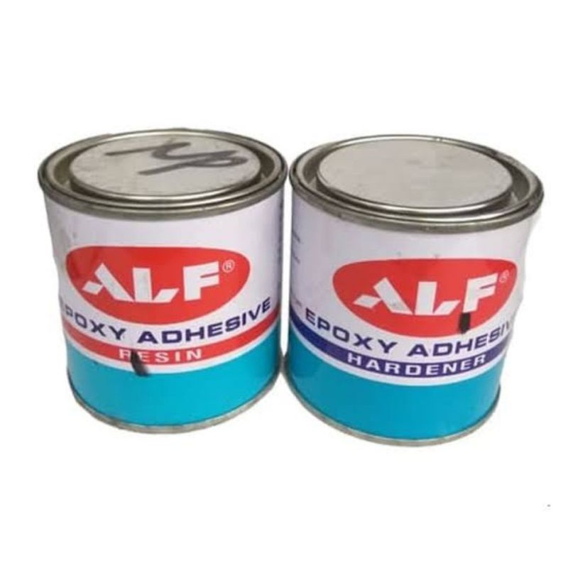 lem epoxy besi kayu logam kaca super kuat 2 komponen resin hardener alf