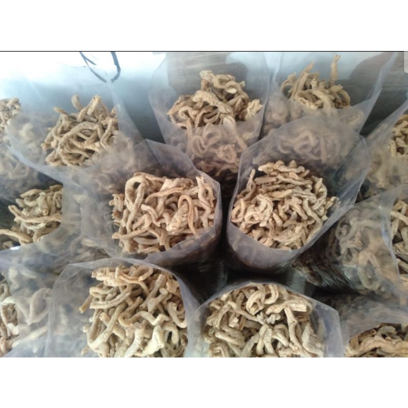 

500g keripik usus ayam krispi crispy packing dus bublewarp