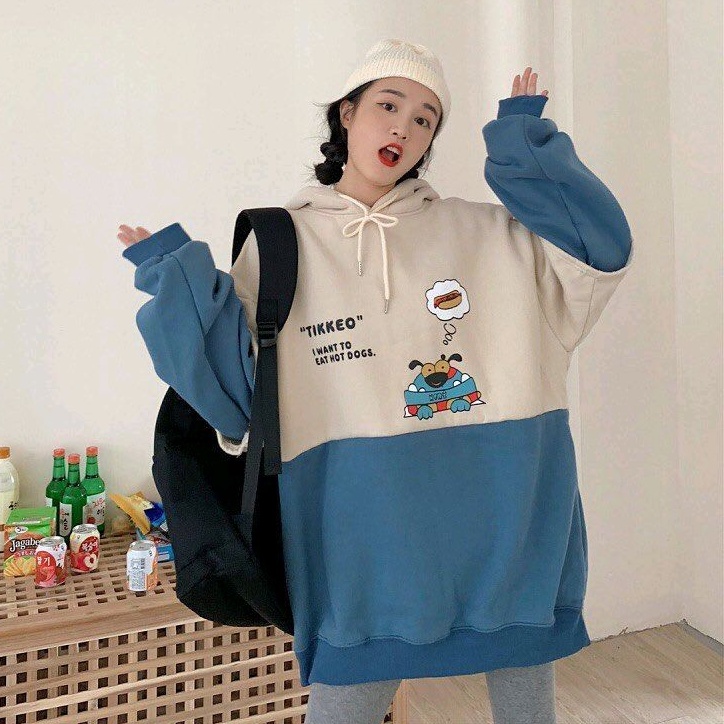 Sweater Wanita | Tikkeo Hoodie Combie Sweater Wanita | Sweater Oversize Hoodie Style Korean