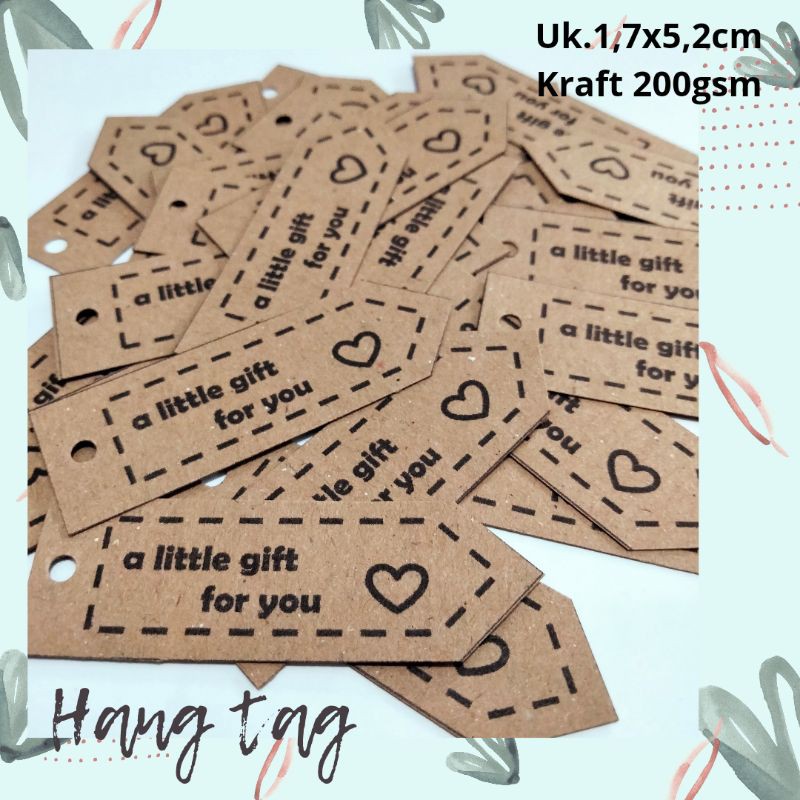 

[50PCS] HANG TAG THANK YOU LANCIP/TAG KRAFT PAPER 200gr/THANK YOU CARD CUSTOM TERMURAH UKURAN 1,7X5,2CM