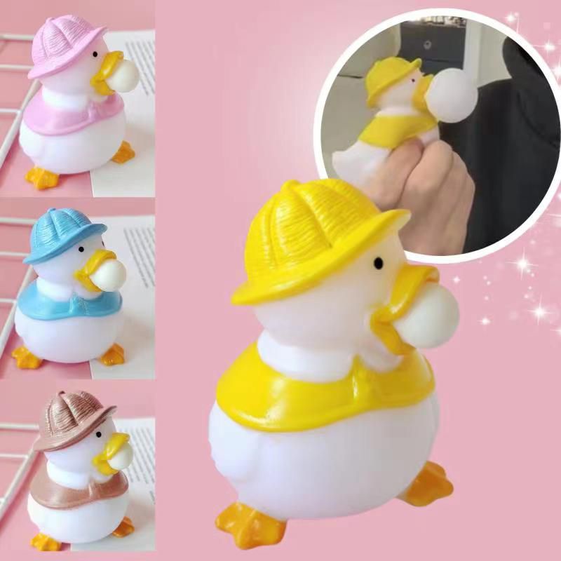Mainan Spit Bubble Pop It Squishy Karakter Karet Silikon/Mainan Duck / Mainan Bebek / Mainan Karakter Lucu Remasan / Pop It Karakter Lucu-3