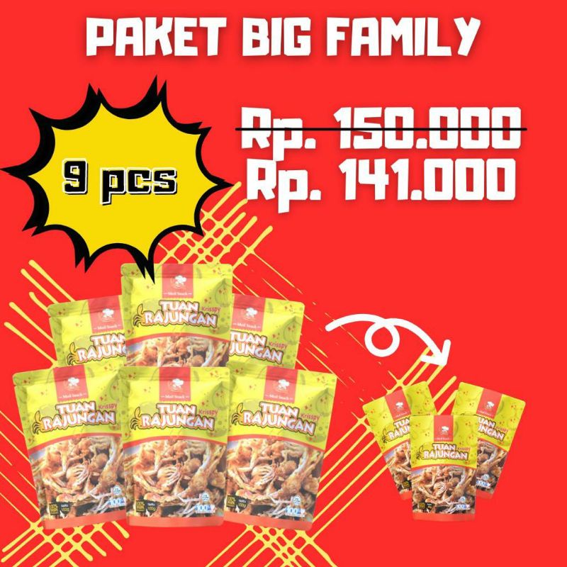 

[TERBUKTI TERLARIS] TUAN RAJUNGAN SNACK BABY CRAB CRISPY MOIL SNACK CEMILIAN MAKANAN RINGAN MAKANAN INSTAN KRIPIK JAJANAN KULINER SNACK SEAFOOD MAKANAN KERING