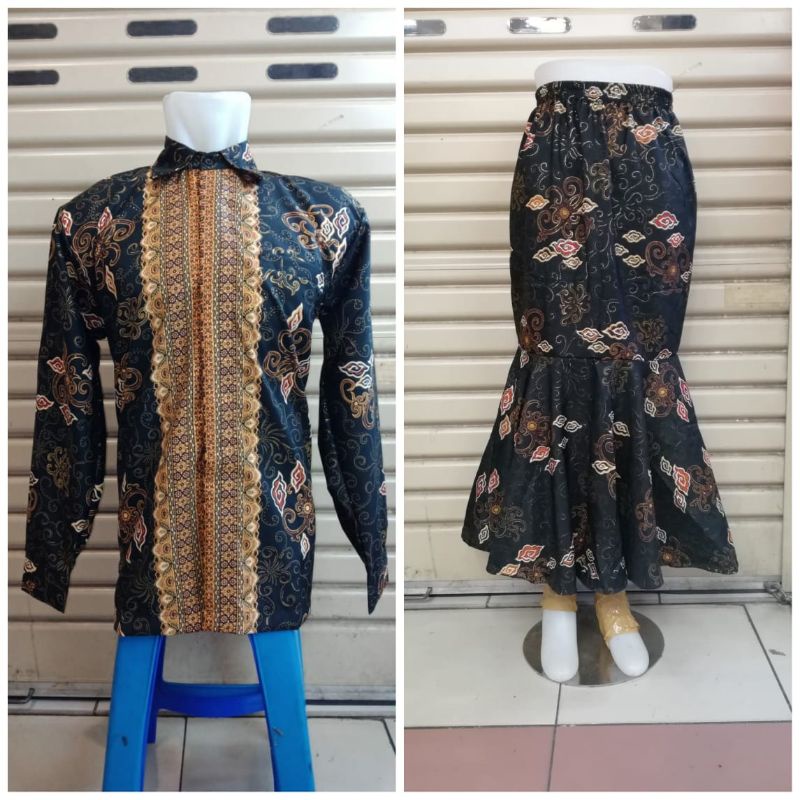 IndahKebaya | 50+ MOTIF / COUPLE ROK DUYUNG DAN KEMEJA PANJANG / COUPLE BATIK KEBAYA / VARIASI WARNA