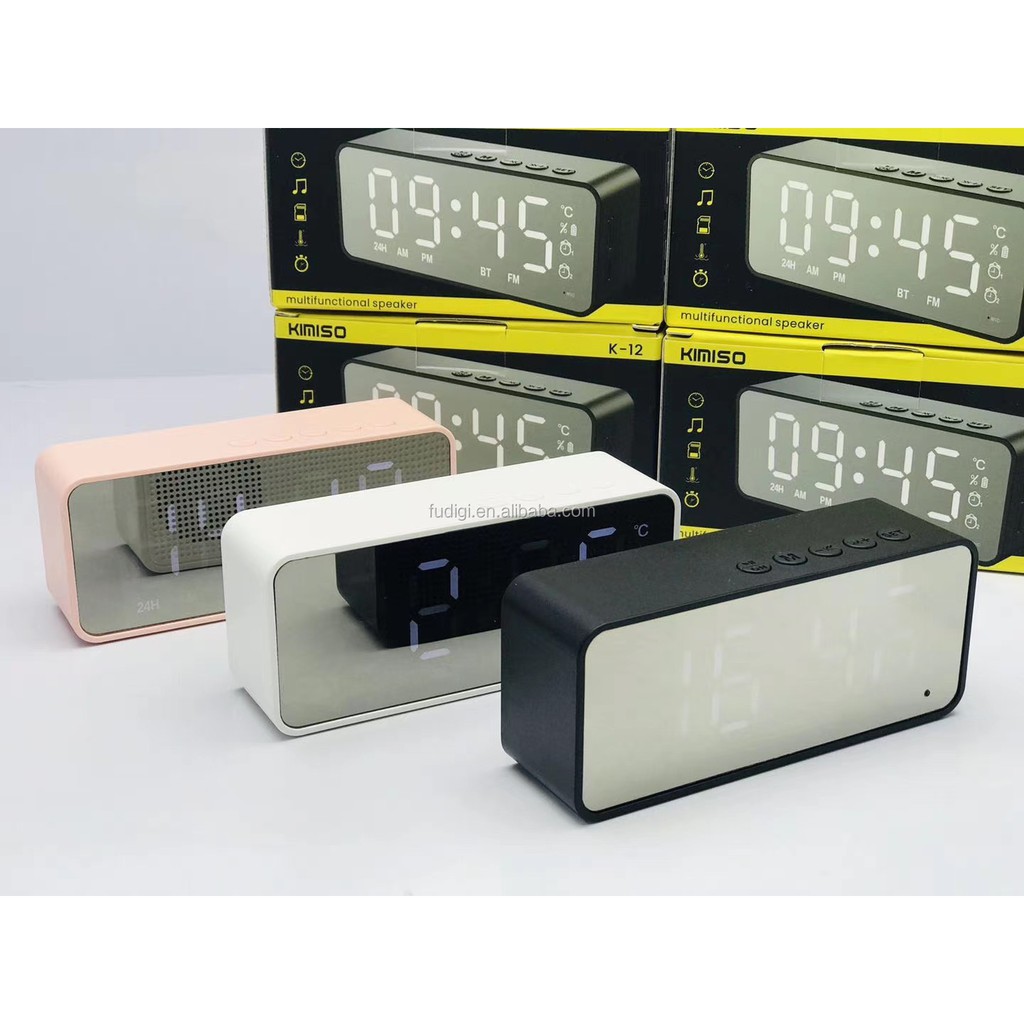 speaker alarm clock radio bluetooth k12