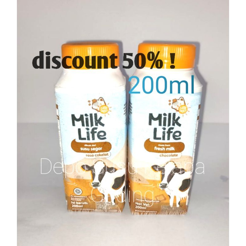 Susu MilkLife 200ml Pure Milk / Chocolate Freshmilk | Milk Life Fresh