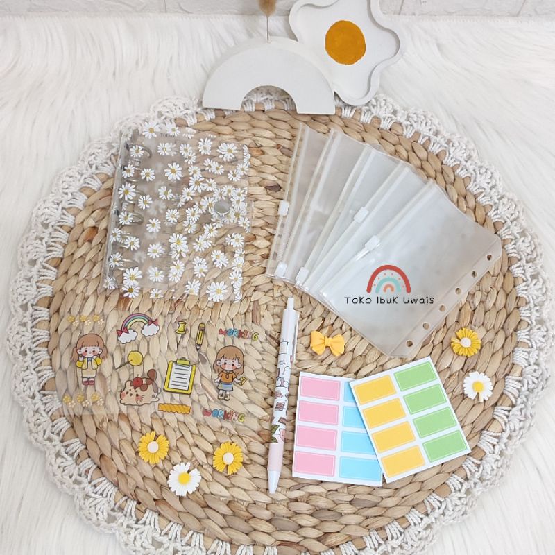 

SET BINDER DAISY A7 FREE RULER PACKING BOX^^