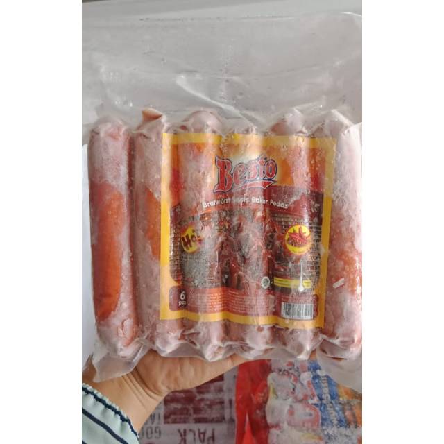 

BESTO Sosis Bakar Super Hot (Pedas) 500gr