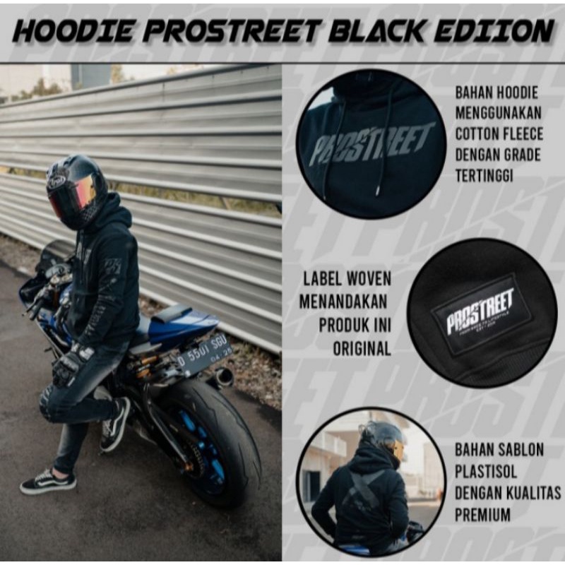 HOODIE | PROSTREET |  PROSTREET BLACK EDITION | NEW | ORIGINAL