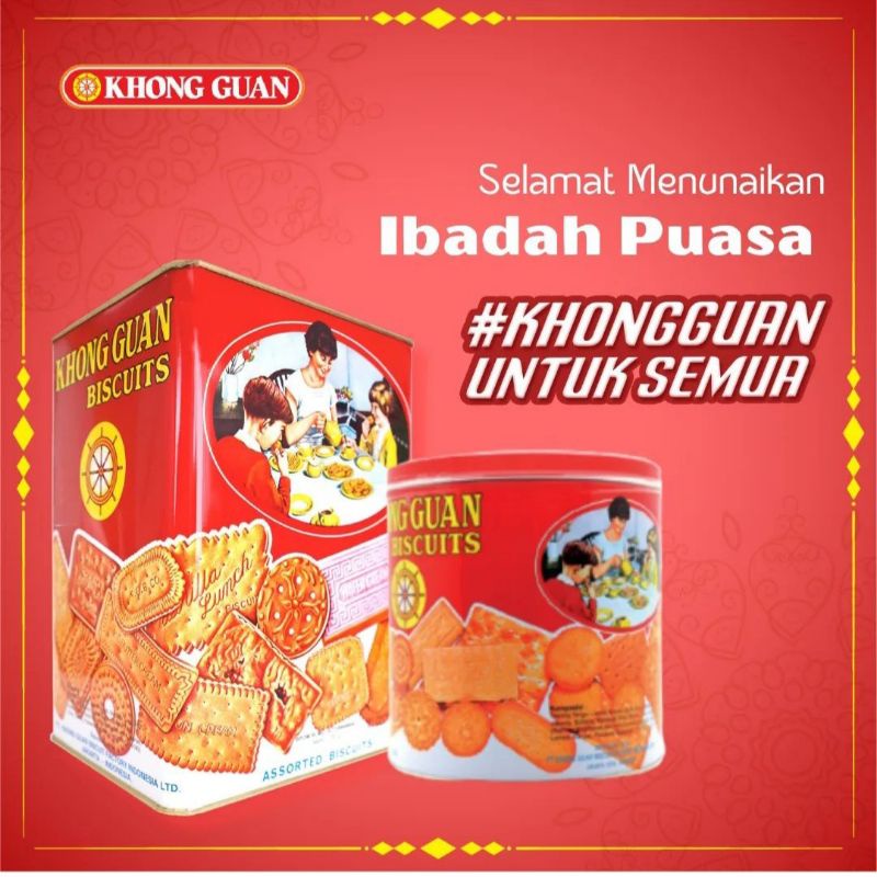 

Biskuit Kaleng Khong Guan 1600 gr/Khong Guan Kaleng 650gr/Khong Guan Merah