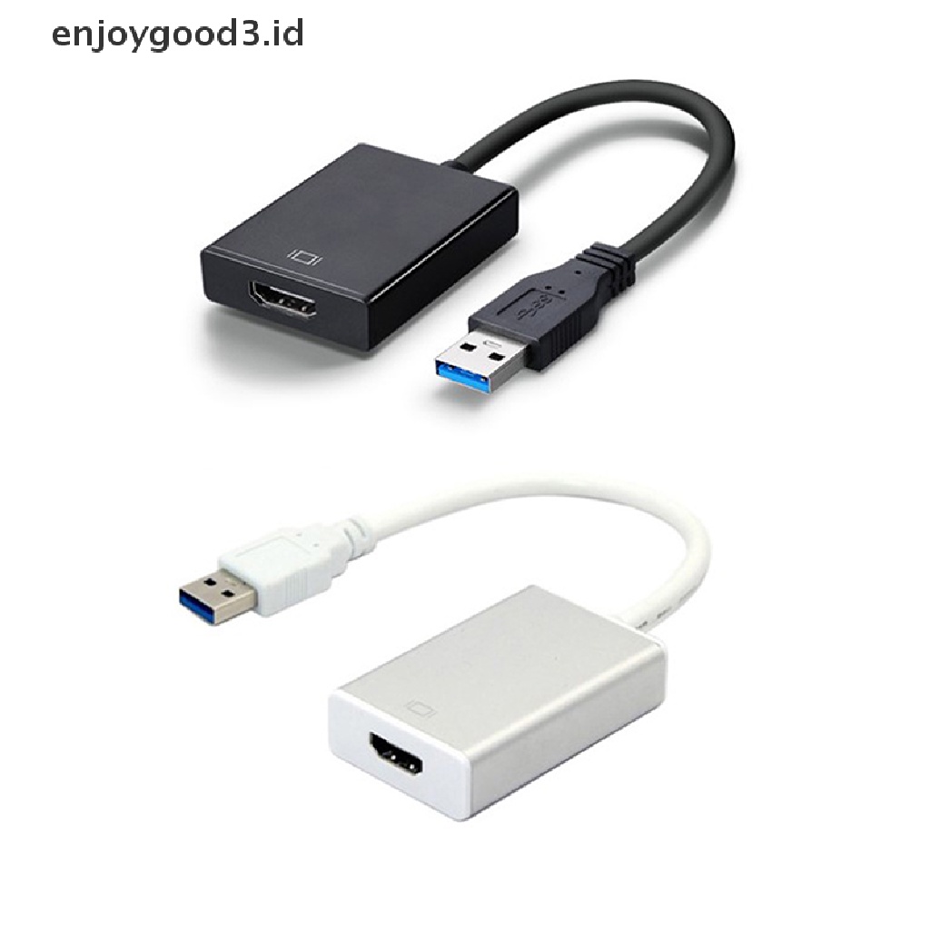 (Rready Stock) Adaptor Converter Port USB 3.0 Ke HDMI HD 1080P (ID)