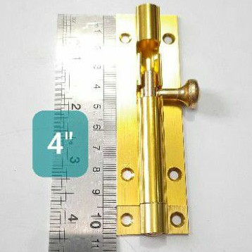 Grendel Babet 4&quot; Kuning / Gerendel Selot Pintu / Kunci Pintu (H8124)