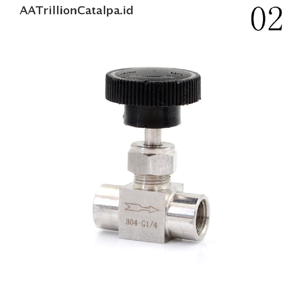 (AATrillionCatalpa) Katup Kontrol Aliran Air / Gas / Minyak 3 / 8 &quot;BSP Female Bahan Stainless Steel