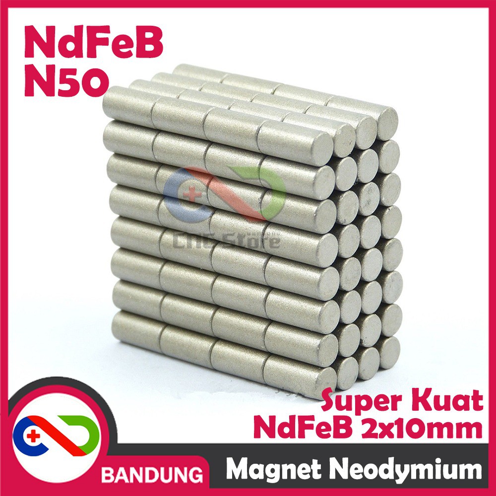 MAGNET NEODYMIUM NDFEB BULAT PERMANEN 2X10MM