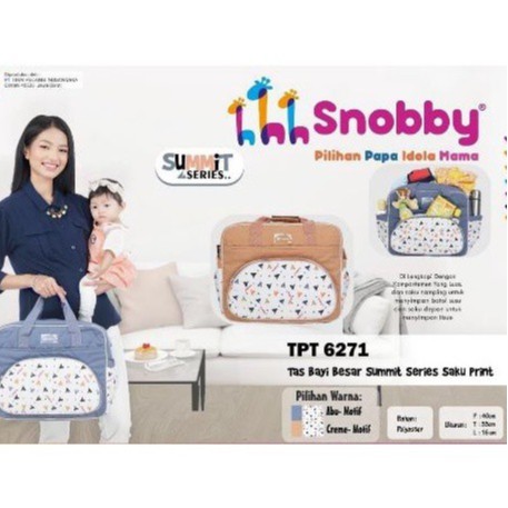 Snobby Tas Bayi Snobby Besar Saku Print Summit Series