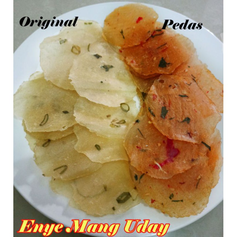 

Kerupuk Singkong / Opak / Enye Mang Uday Bulat [MENTAH] @250gr