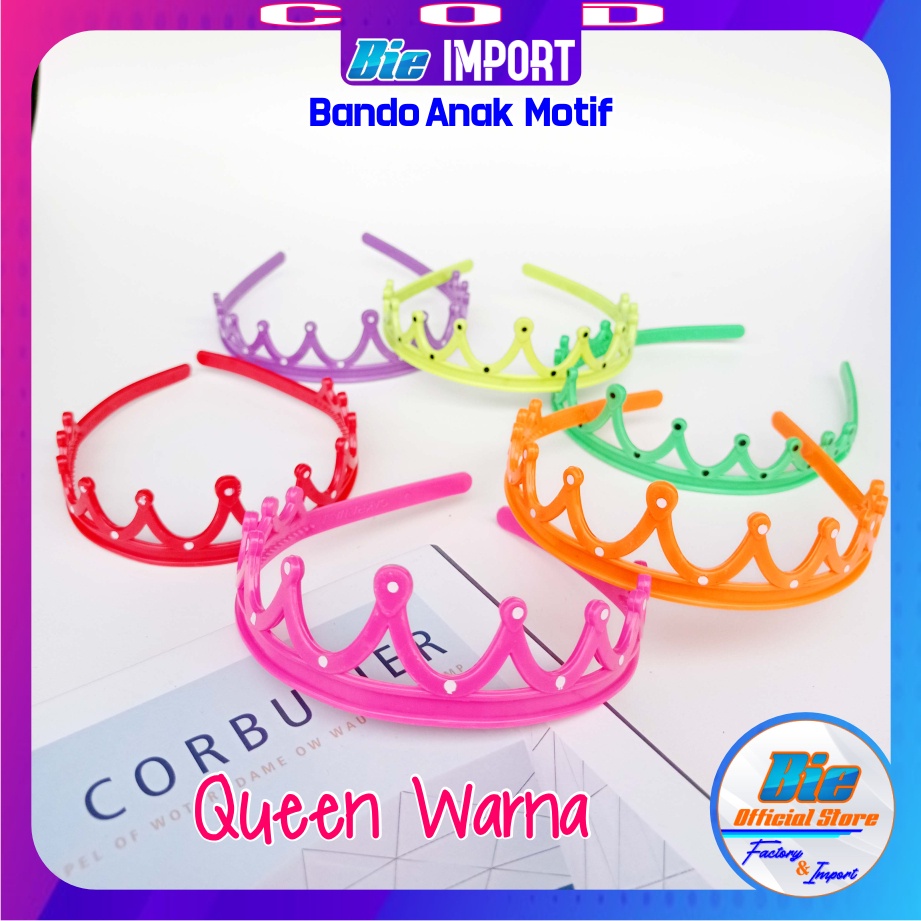 Bando Anak Karakter Queen ANTI PATAH Impor Best Seller