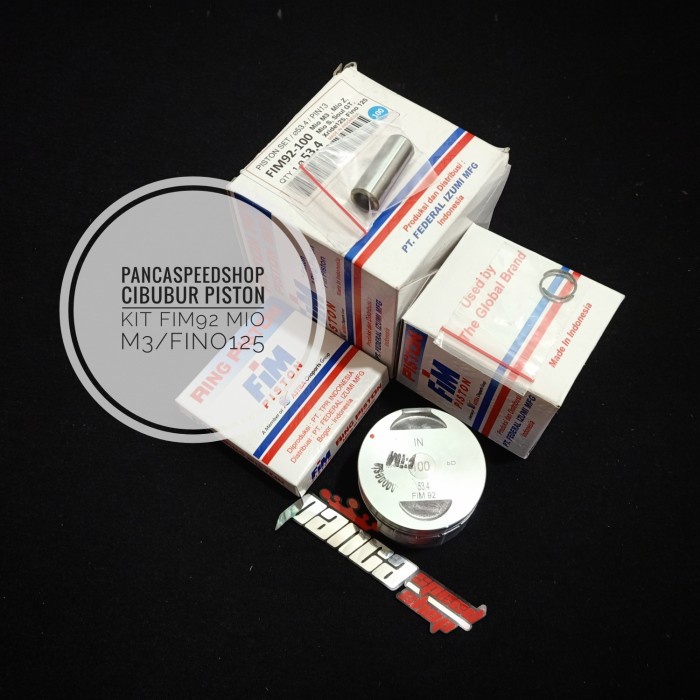 Piston Kit Fim 92 Mio M3 Fino 125 Pin 13 52 53 54