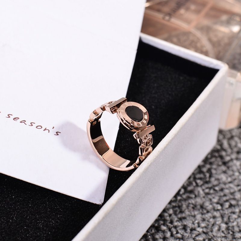 Cincin Titanium Bvl Rosegold Wanita Korean Anti Karatan